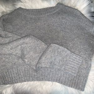 Cropped sweater.